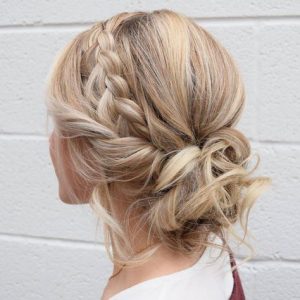 Summer Hairstyles : braid crown updo wedding hairstyles,updo